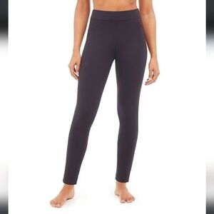 Spanx The Perfect Ankle Pant Skinny Leg Back Seam size S Ponte Knit Navy